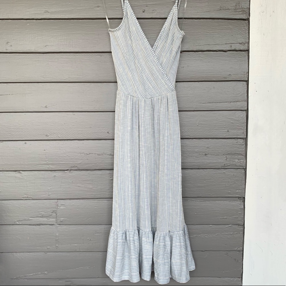Caution To The Wind striped stretchy  dress
